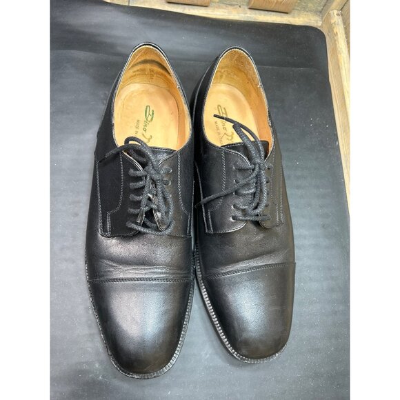 Dino Monti Mens Black Leather Oxford Dress Shoes Size 11.5 D  display picture 3